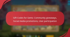 Gift Codes for Gems: Community giveaways, Social media promotions, User participation