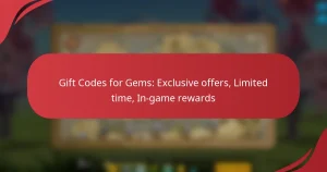 Gift Codes for Gems: Exclusive offers, Limited time, In-game rewards