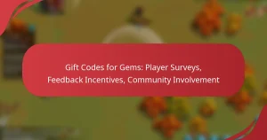 Gift Codes for Gems: Player Surveys, Feedback Incentives, Community Involvement