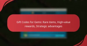 Gift Codes for Gems: Rare items, High-value rewards, Strategic advantages