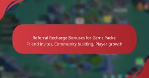 Referral Recharge Bonuses for Gems Packs: Friend invites, Community building, Player growth