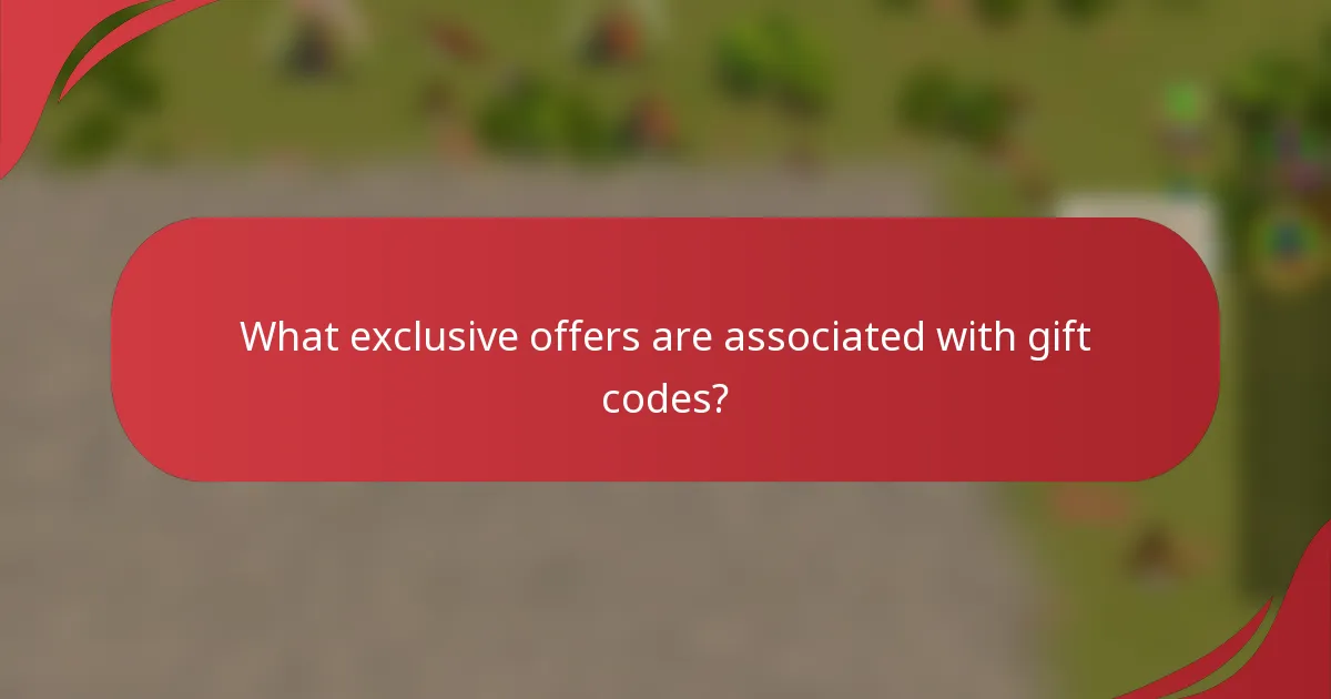 What exclusive offers are associated with gift codes?