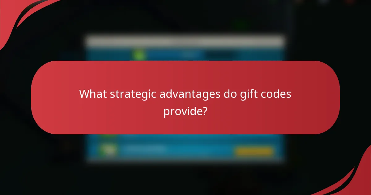 What strategic advantages do gift codes provide?